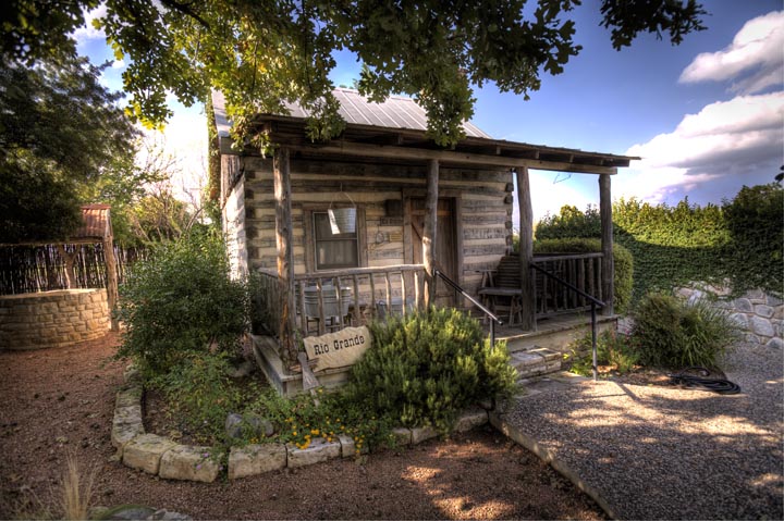 One of 7 Cabins at Cotton Gin Village in Fredericksburg