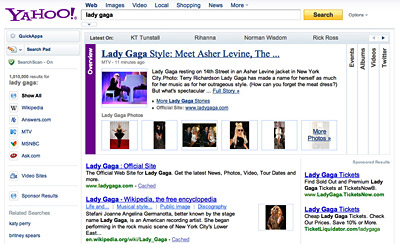 The New Yahoo Accordion Interface