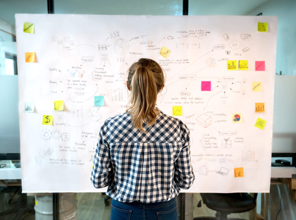 Woman Brainstorming