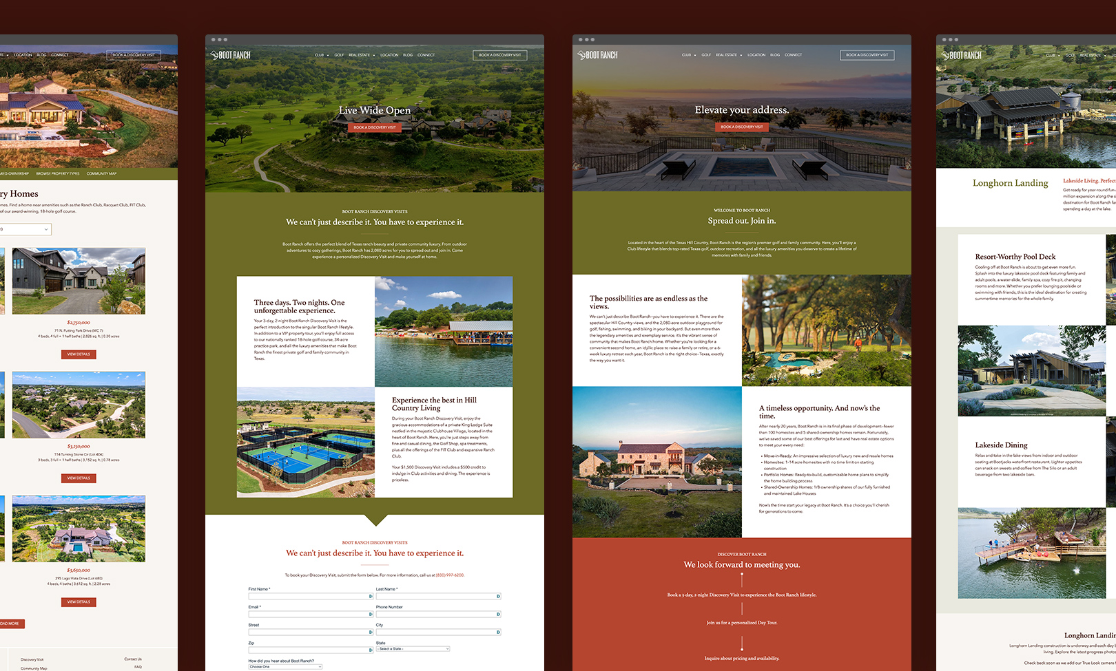 Boot Ranch Landing Pages