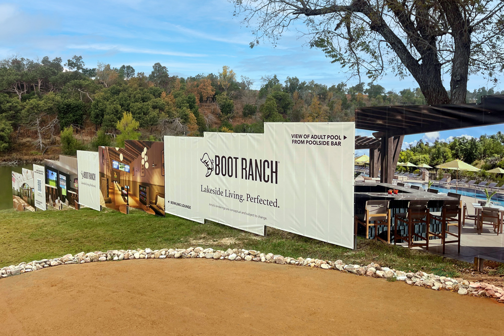 Boot Ranch Longhorn Landing Construction Fence