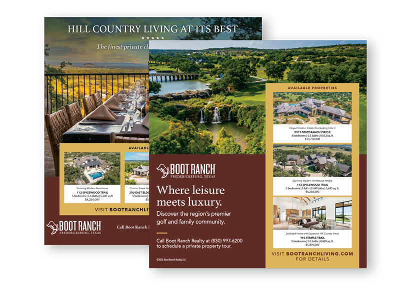 Boot Ranch Print Ads
